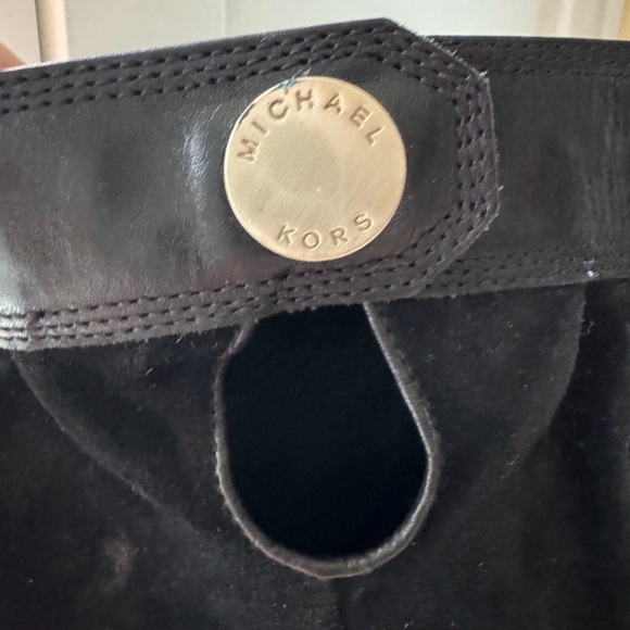 Michael Kors Black Suede Slouch Boots 7.5 - Picture 2 of 3